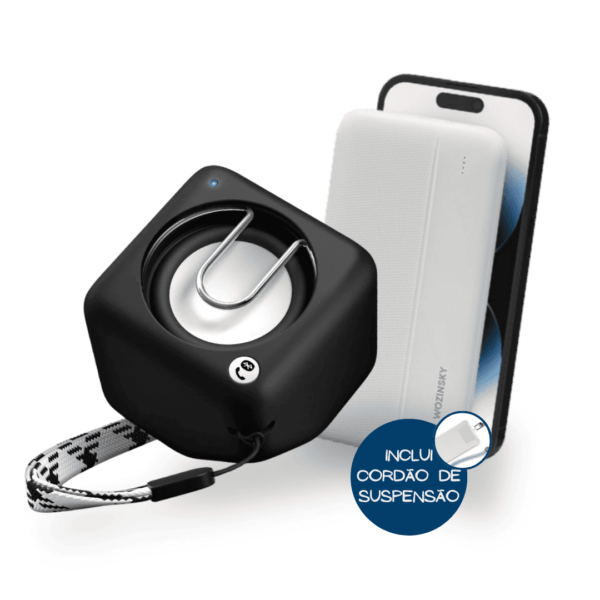 Capas de Telemóveis - Pack Coluna Portátil + PowerBank 10000mAh